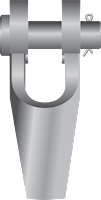 G-6412 Green Pin Spelter Socket Product Illustration